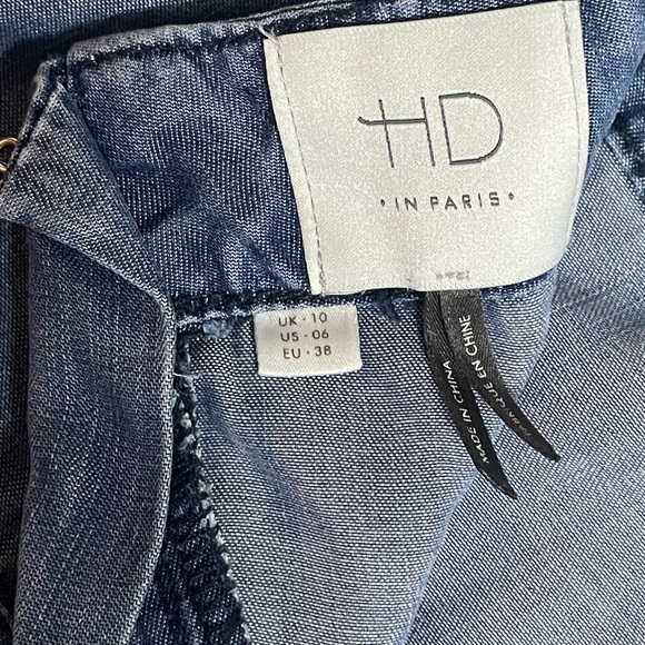 SALE&Discounted shipping!! HD in Paris Denim asymmetrical knee length skirt - Picture 5 of 16